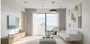 Interior del modelo Olive View